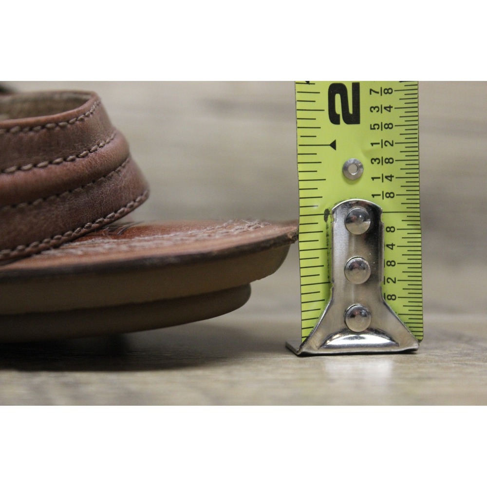 Frye‎ women's Alessia Trapunto leather strappy thong artisanal sandals 9.5M - Picture 9 of 16